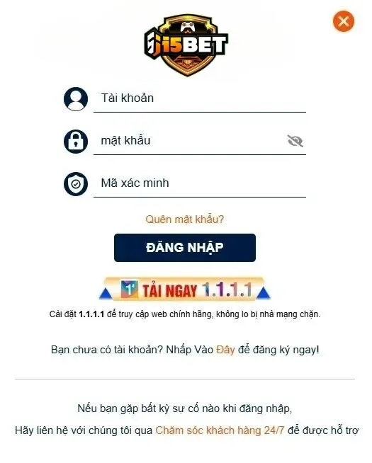 Hướng dẫn đăng nhập qua đường link chính thức của i5bet